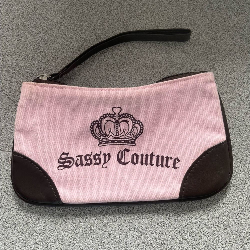 Sassy Couture Pink & Brown Cosmetic Bag